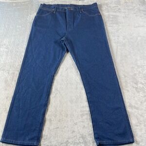 Wrangler Jeans Mens 38x30‎ Blue Mid Rise Classic Straight Dark Wash Mexico 13MWZ